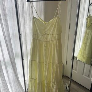 American Eagle Outfitters Yellow Spaghetti Strap Sundress